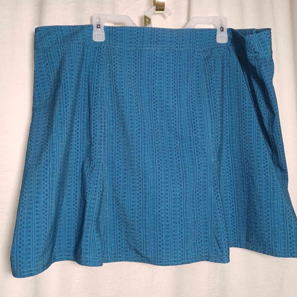 Sz Lg Ripskirt Blue Hawaii Length Pocket Quick Wrap Quick Dry Travel Skirt